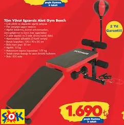 KOCHLER TÜM VÜCUT EGZERSİZ ALETİ GYM BENCH